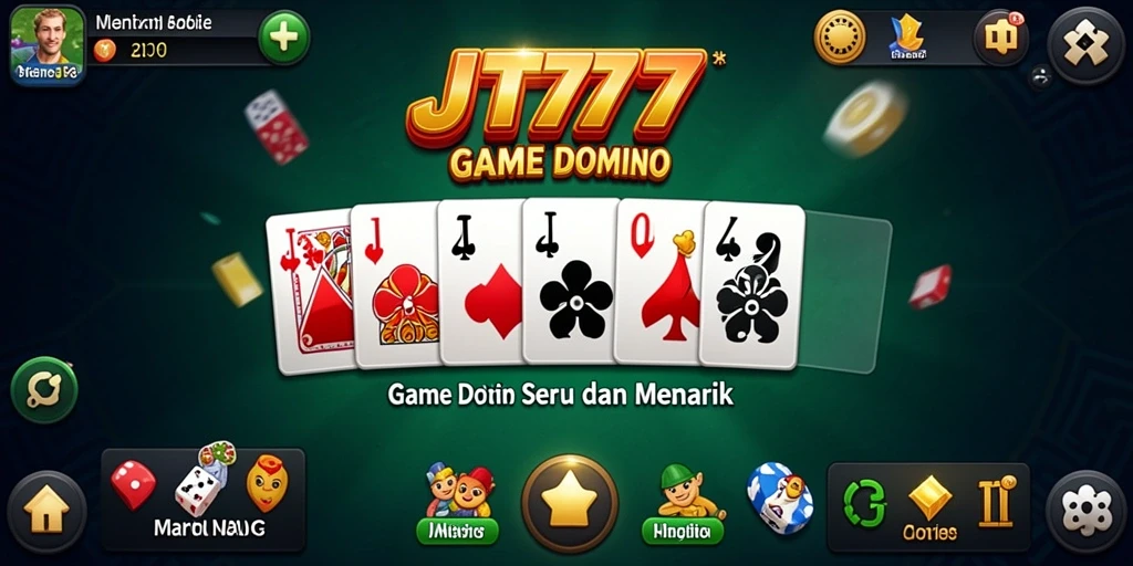 Gameplay seru dalam JT777, nikmati pengalaman domino yang menyenangkan.