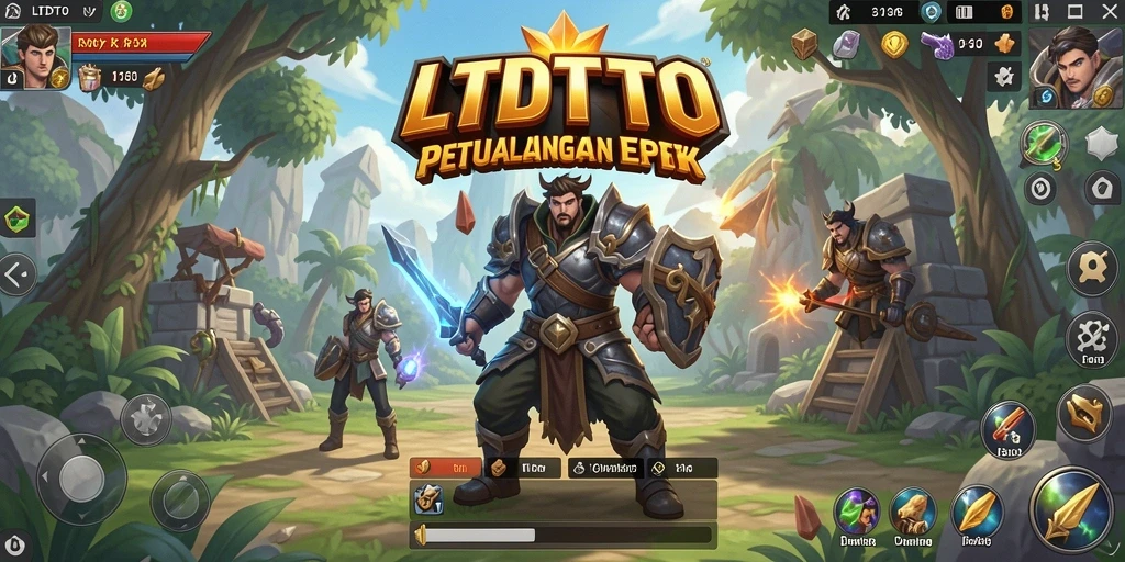Tampilan gameplay LTDTOTO yang menawan dan penuh aksi RPG.