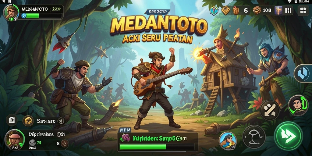 Tampilan gameplay intens dan penuh aksi dari MEDANTOTO.
