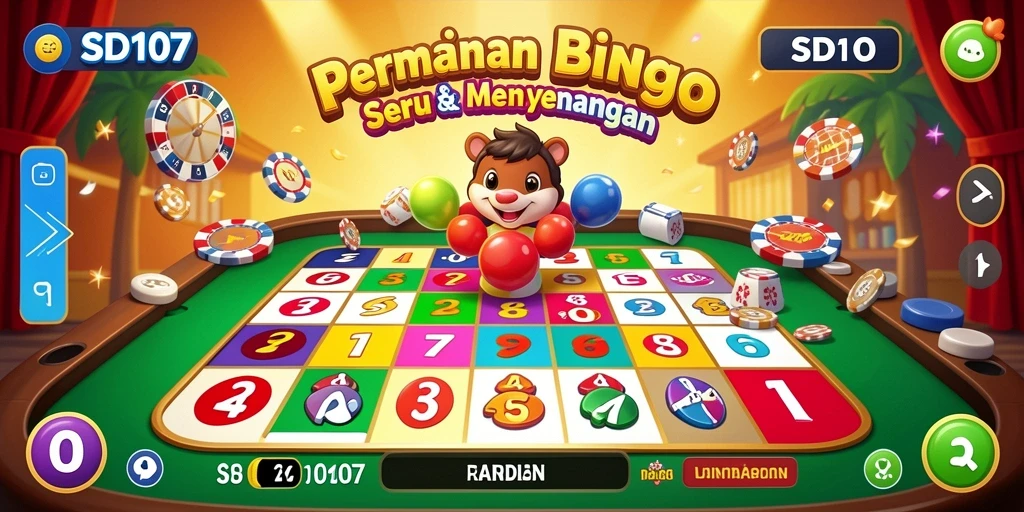 Screenshot gameplay Bingo yang penuh keceriaan.